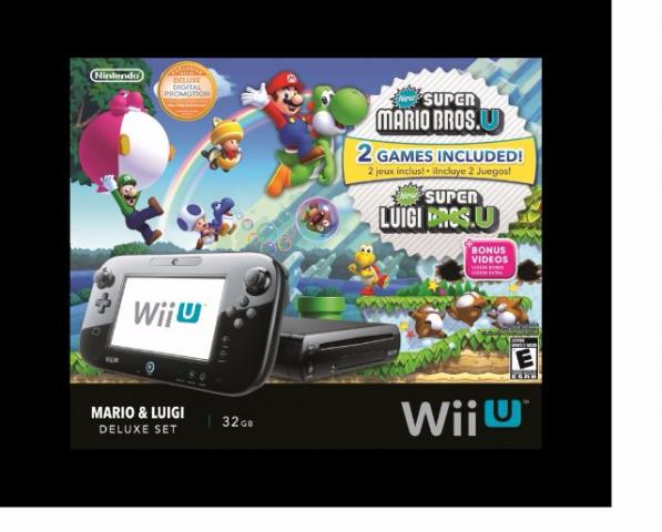 Nitendo Wii U Deluxe Set 32 G Preto