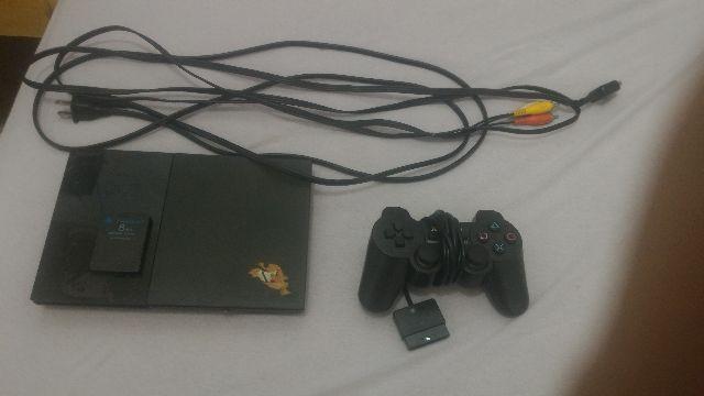 Ps2 com um controle e memory card de 8gb