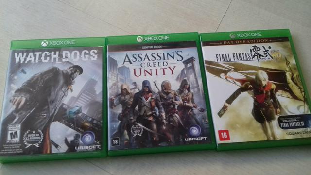 Vendo 3 jogos xbox one