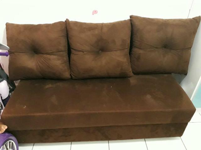 Vendo sofa 2 lugares e moto feminina