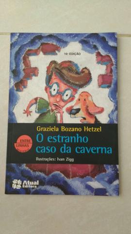 Livro paradidático O estranho caso da caverna