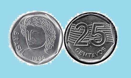 Moeda rara 25 centavos 