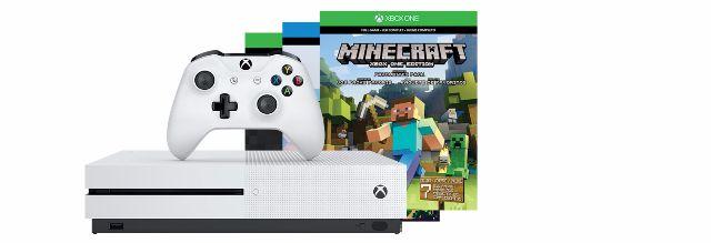 Xbox One S 500gb Slim Microsoft 4k Branco + Jogo Minecraft