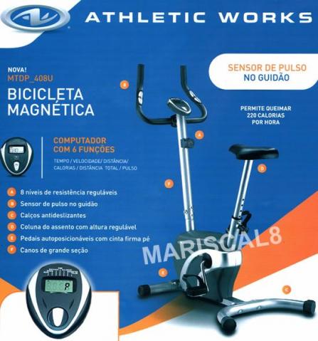 bicicleta ergometrica athletic works em perfeita estado