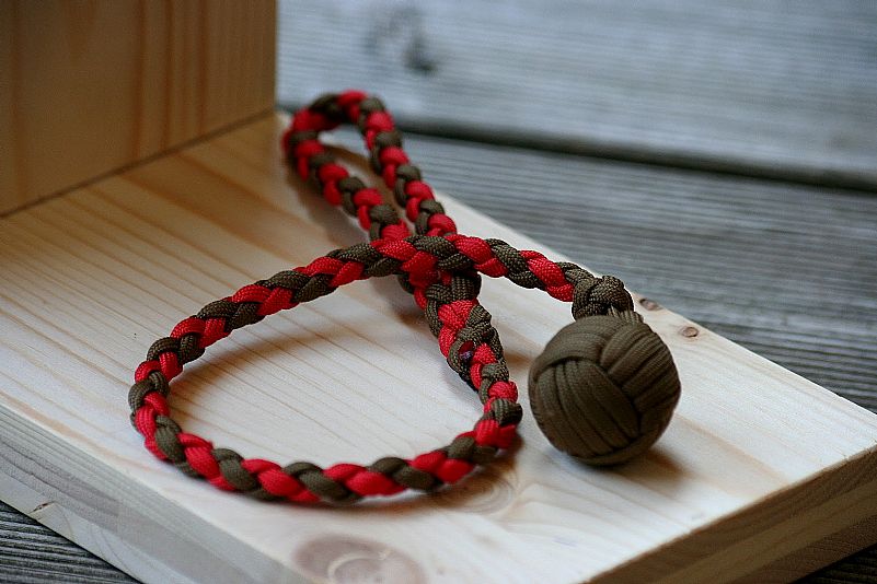 Money fist, arma de defesa pessoal, paracord