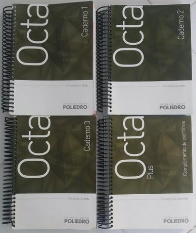 Apostilas POLIEDRO OCTA - VOLUME 1, 2 E 3 + Caderno de