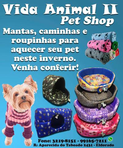 Roupas, mantas e caminhas para pet