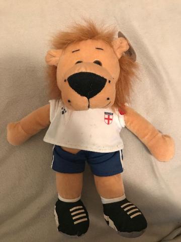 Boneco Pelúcia Mascote Inglaterra Copa do Mundo  Raro