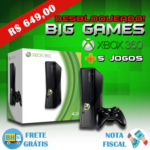 Xbox 360 Desbloqueado com Garantia de 1 Ano. Loja física