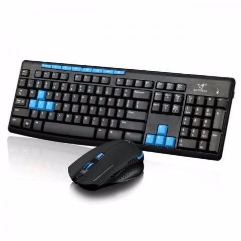 Kit teclado e mouse gamer sem fio HK