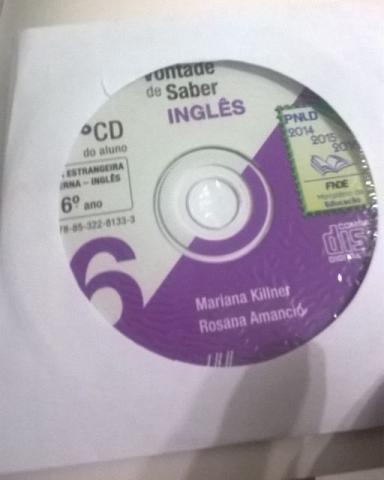 A Vontade De Saber Inglês 6 + Cd Mariana Killner Rosana