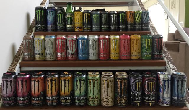 Coleção de latas Monster