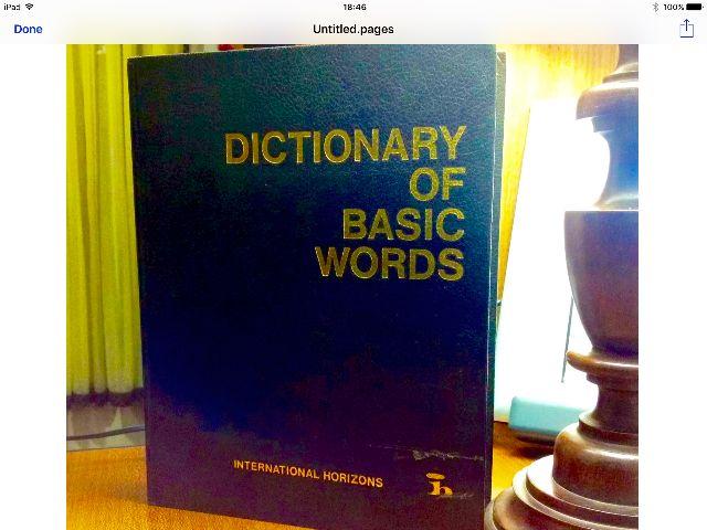 Dictionary of Basic Words
