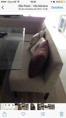 Mesa de canto com sofá