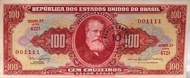 Coleção | Cédula Cem Cruzeiros Dom Pedro II