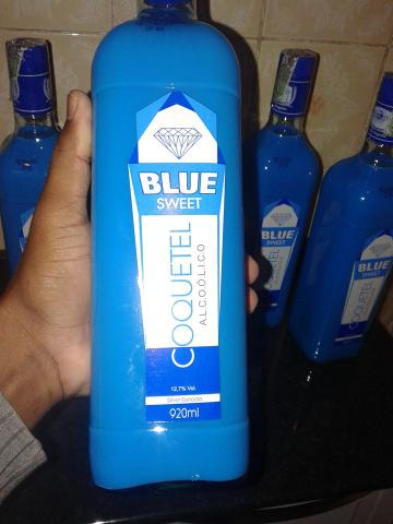 Coquetel Blue Sweet Paladar único, pura ou com gelo, não