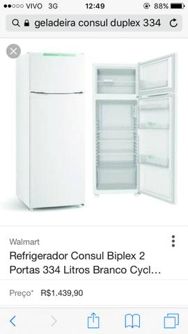 Refrigerador Consul Biplex 2 portas 334 litros