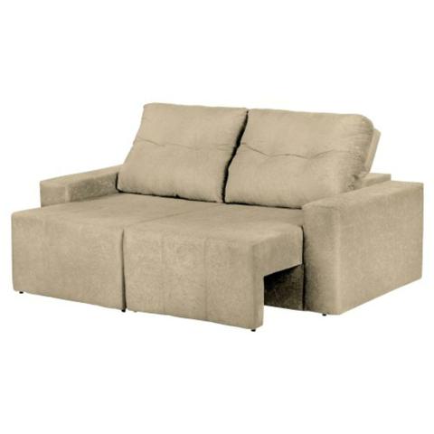 Sofá 3 Lugares Reclinável E Assento Retrátil Sedan Suede
