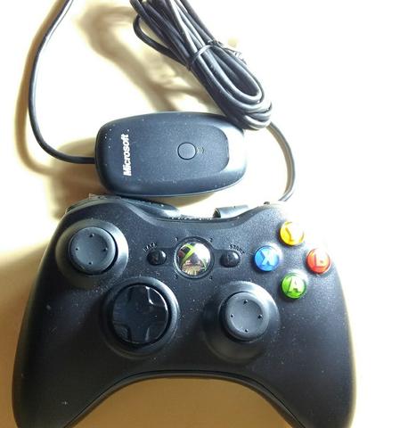 Controle Xbox 360 Original Wireless Sem Fio Microsoft +