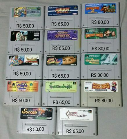 Fitas de Super Famicom