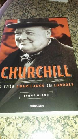 Livro Churchill e Três Americanos em Londres em bom estado