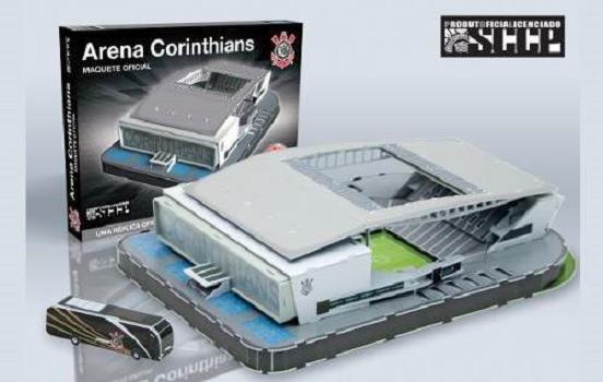 Maquete Miniatura Arena Corinthians Itaquerão Puzzle 3D