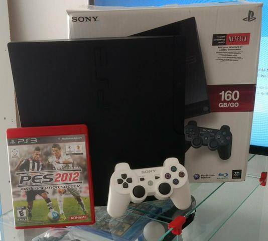 Ps3 Slim 160gb seminovo com jogo e garantia