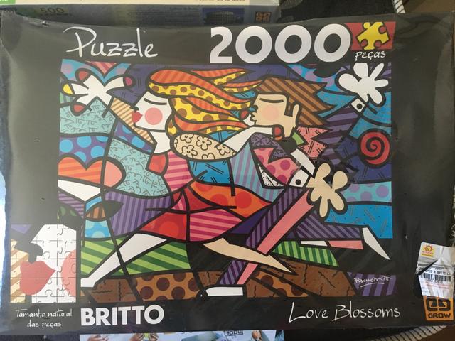 Puzzle  peças Romero Britto - Love Blossoms