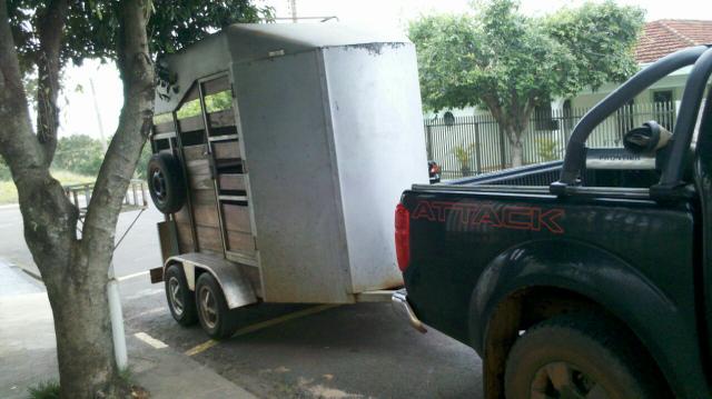 Trailer para 2 cavalos, ano 