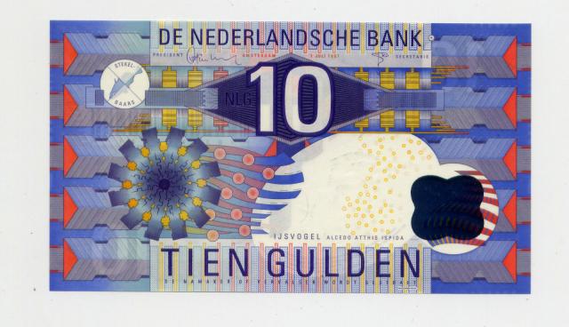 Holanda - Cédula 10 Gulden  FDE - A Mais Bela Cédula