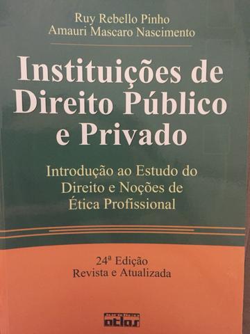 Livro: Instituições de Direito Público e Privado - 24a