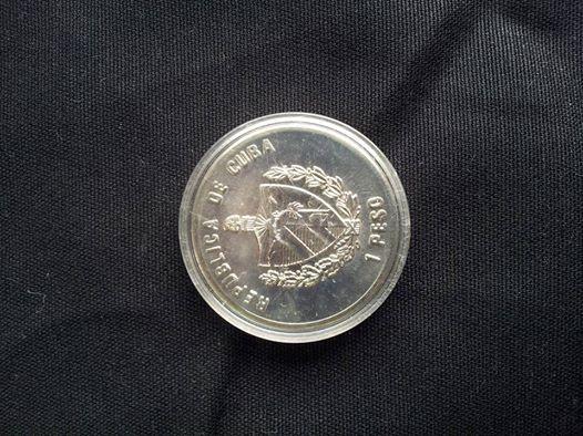 Moeda 1 Peso Republica de Cuba 