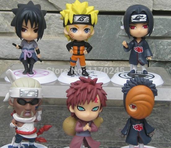 Naruto colecionáveis action figures 6 peças por R$