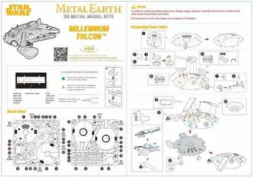 Puzzle Metal 3d - Millennium Falcon