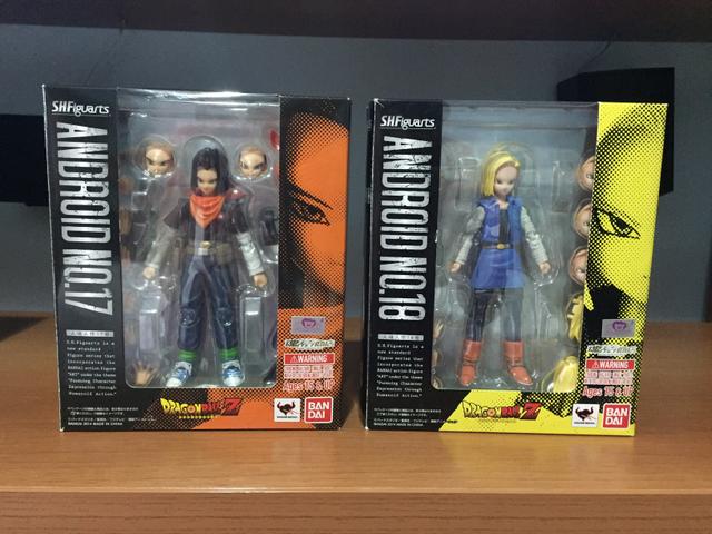Android 17 e 18 SH Figuarts original Bandai