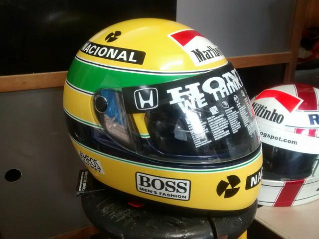 Capacete Ayrton Senna - réplica 