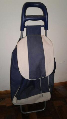 Carrinho para compras em tecido sintético