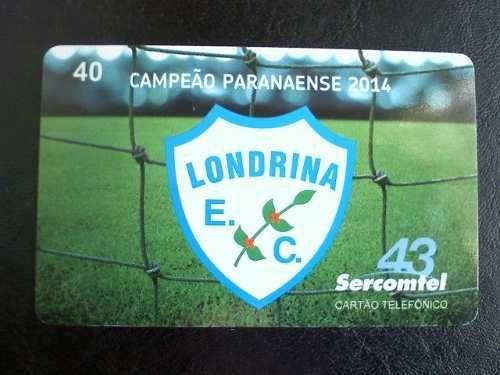 Cartão sercomtel - Londrina campeão