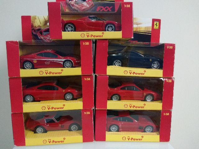 Coleção 7 Miniatura Ferraris Posto Shell