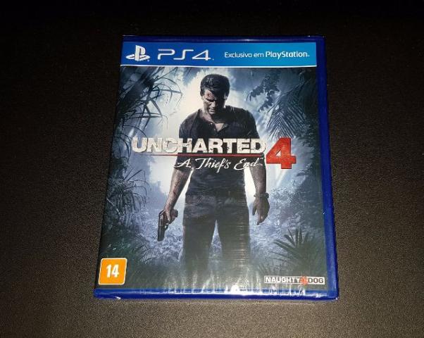 Jogo Uncharted 4 Lacrado Midia Fisica - PS4