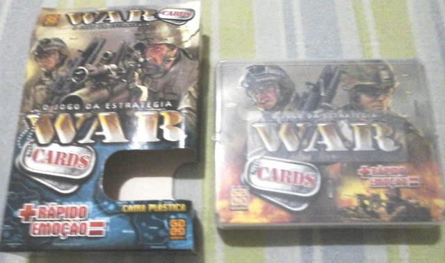 Promoção jogo war cards