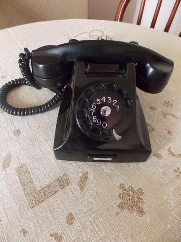 Telefone Antigo Ericsson De Bakelite Preto