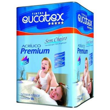Tinta lata 18l acrílico Premium eucatex