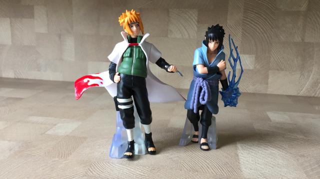 Minato e Sasuke do Naruto Action Figure