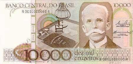 Nota De 10 Mil Cruzeiros / Rui Barbosa