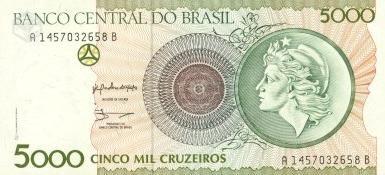 Nota De 5 Mil Cruzeiros
