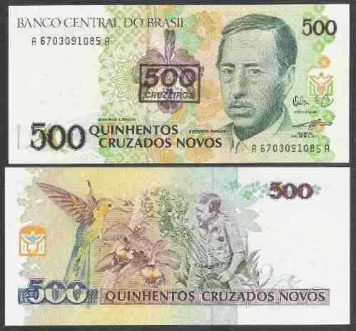 Nota De 500 Cruzados Novos