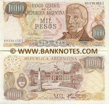 Nota De  Pesos Argentinos / Gal. San Martin