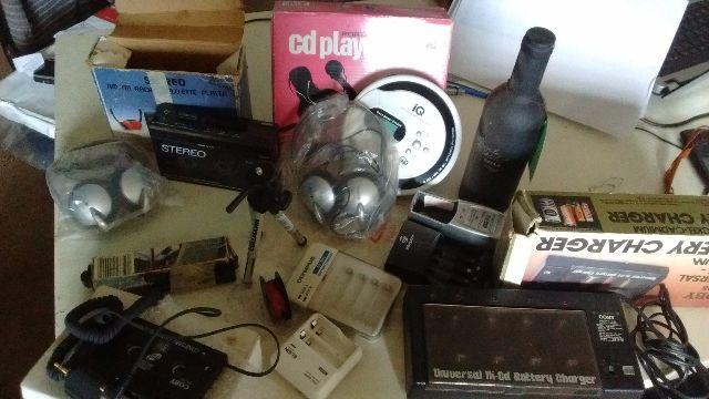 Walkmen cd player carregador de pilhas decoraçao