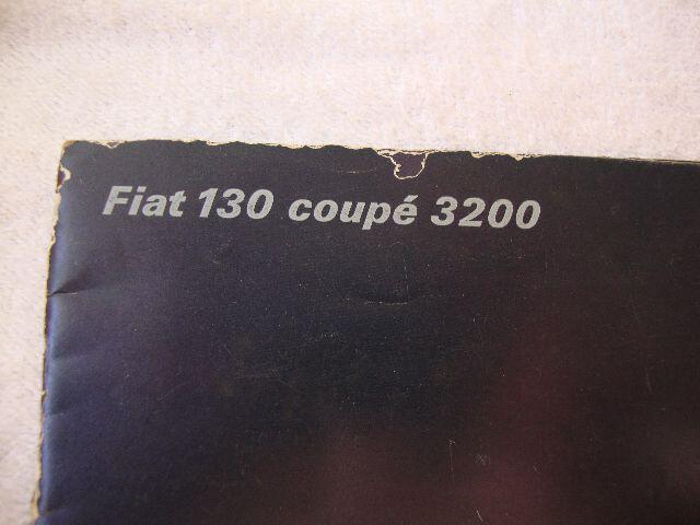 Prospecto/Folder FIAT 130 Coupê  ano 